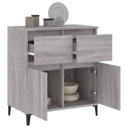 Berkfield Home Sideboard Grey Sonoma 60x35x70 cm Engineered Wood - Size: 60 x 35 x 70 cm - thumbnail 5