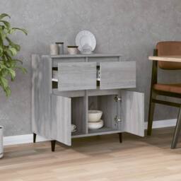 Berkfield Home Sideboard Grey Sonoma 60x35x70 cm Engineered Wood - Size: 60 x 35 x 70 cm - thumbnail 1