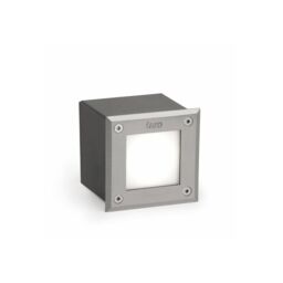Netlighting LED Square Recessed Outdoor Ground Light Matt Nickel IP67 in Grey