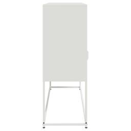 Berkfield Home Sideboard White 100.5x39x107 cm Steel - thumbnail 7