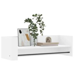 Berkfield Home Wall Shelf White 100x35x30.5 cm Engineered Wood - thumbnail 1