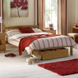 Cheshire Marble Pine Bed - Single (90cm) in Brown - thumbnail 2