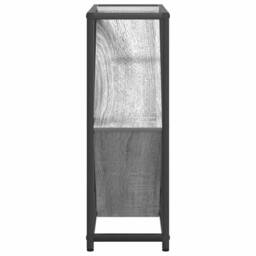Berkfield Home Modern Wine Rack Grey Sonoma 51x18x52, 5 cm Engineered Wood - thumbnail 7
