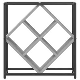 Berkfield Home Modern Wine Rack Grey Sonoma 51x18x52, 5 cm Engineered Wood - thumbnail 6