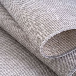THE RUGS Outdoor Indoor Grey Plain Rug Weather Resistant Jet Washable - Size: 80 cm x 150 cm - thumbnail 4