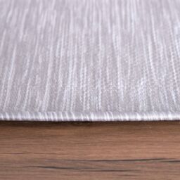 THE RUGS Outdoor Indoor Grey Plain Rug Weather Resistant Jet Washable - Size: 80 cm x 150 cm - thumbnail 5