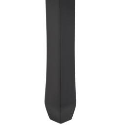 Wyld and Coco Maison Chic Coffee Table - Black MDF Top Pine Cabriole Legs 80x40 cm - thumbnail 6