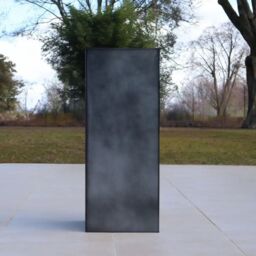 Access Garden Products 100cm Zinc Galvanised Polished Black Tall Square Planter - thumbnail 5