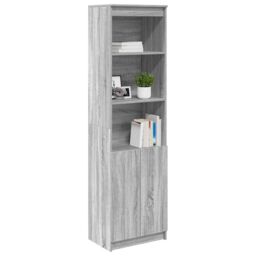 Berkfield Home Highboard Grey Sonoma 50x35x180 cm Engineered Wood - Size: 50 x 35 x 180 cm - thumbnail 4