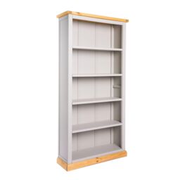 Cabinet Bits Bookcase with plinth 180x90x30cm in Light Grey - Size: 180 x 90 x 30 cm - thumbnail 2