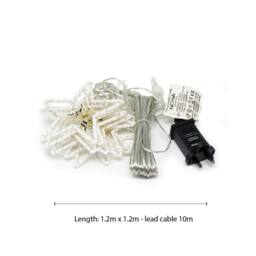 Voltico Star Curtain Lights 308 White LED 1.2x1.2m in Cool White - Size: 10m - thumbnail 5