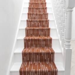 runrug Stair Runner Carpet - Reversible & Durable, 2mm - 'Aperol Spritz' in Terracotta - Size: 70 cm x 480 cm - thumbnail 3
