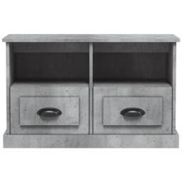 Berkfield Home TV Cabinet Concrete Grey 80x35x50 cm Engineered Wood - Size: 80 x 35 x 50 cm - thumbnail 5