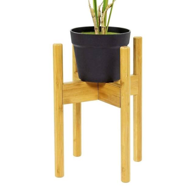 Havendro Adjustable Bamboo Plant Pot Stand Indoor Outdoor in Natural - image 1