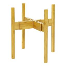 Havendro Adjustable Bamboo Plant Pot Stand Indoor Outdoor in Natural - thumbnail 3