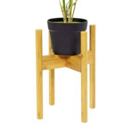 Havendro Adjustable Bamboo Plant Pot Stand Indoor Outdoor in Natural - thumbnail 1