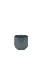 KDMD Hortus Havana Glossy Grey Ceramic Pot 11cm 4 Pack - thumbnail 1