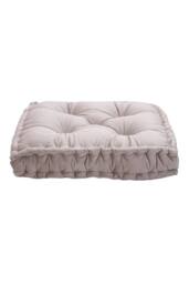H&O Direct 60 x 60cm Square Italian Velvet Seat Cushion Throw Pillow in Khaki - Size: 60 cm x 60 cm - thumbnail 3