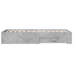 Berkfield Home Bed Frame with Drawers without Mattress Concrete Grey 100x200 cm - thumbnail 5