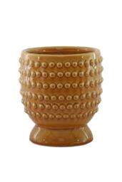 KDMD Yellow Hortus Hobart Footed Pot 22.5x25cm - Size: 22.5x25 cm - thumbnail 2