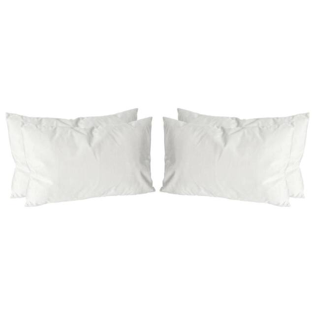 Nicola Spring Rectangle Velvet Cushions - 60cm x 40cm - Pack of 4 in Cream - Size: 60 cm x 40 cm - image 1