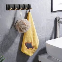 Havendro Wall Mounted Coat Hooks Rack Heavy Duty Foldable Hanger in Black - thumbnail 5