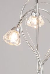 BHS Lighting Marianne Floor Lamp in Silver - thumbnail 3