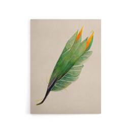 "Artery8 Bird Of Paradise Leaf Botanical Canvas Wall Art Print in Green - Size: W18"" x H24""" - thumbnail 1