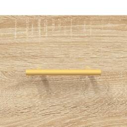 Berkfield Home Wall Cabinet Sonoma Oak 80x36.5x35 cm Engineered Wood in Brown - thumbnail 9