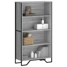 Berkfield Home Modern Bookcase Grey Sonoma 80x31x137.5 cm Engineered Wood - thumbnail 2