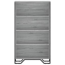 Berkfield Home Modern Bookcase Grey Sonoma 80x31x137.5 cm Engineered Wood - thumbnail 4
