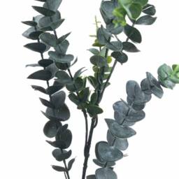Lemon Pavilion Furniture and Decor Dollar Eucalyptus Artificial Plant - L20 x W56 x H104 cm - Silver in Green - thumbnail 2