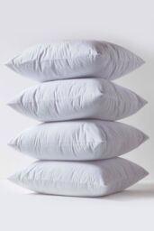 Homescapes Terry Towelling Waterproof Pillow Protectors 60 x 60 cm, Pack of 4 in White - Size: 60 x 60 cm - thumbnail 2