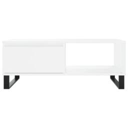Berkfield Home Decorative Coffee Table White 90x60x35 cm Engineered Wood - Size: 90 x 60 x 35 cm - thumbnail 5