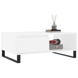 Berkfield Home Decorative Coffee Table White 90x60x35 cm Engineered Wood - Size: 90 x 60 x 35 cm - thumbnail 1