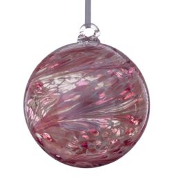 Sienna Glass 10cm Friendship Ball It's A Girl in Pink - thumbnail 3