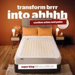 EONLION Winter Warmer Electric Blanket Heated Under Blanket Super King in White