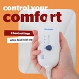 EONLION Winter Warmer Electric Blanket Heated Under Blanket Super King in White - thumbnail 4