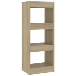 Berkfield Home Book Cabinet/Room Divider Sonoma Oak 40x30x103 cm Engineered Wood in Light Tan - Size: 40 x 30 x 103 cm - thumbnail 1