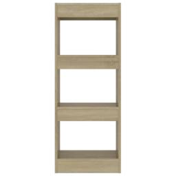 Berkfield Home Book Cabinet/Room Divider Sonoma Oak 40x30x103 cm Engineered Wood in Light Tan - Size: 40 x 30 x 103 cm - thumbnail 5