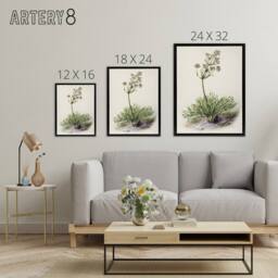 "Artery8 New Zealand Wild Spaniard Flower Featon Framed Canvas Wall Art Print in Beige - Size: W12"" x H16""" - thumbnail 4