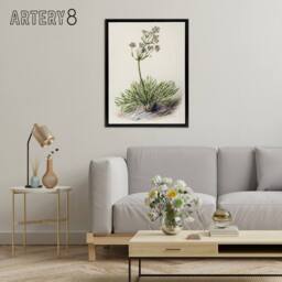 "Artery8 New Zealand Wild Spaniard Flower Featon Framed Canvas Wall Art Print in Beige - Size: W12"" x H16""" - thumbnail 3
