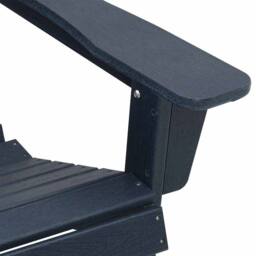 Berkfield Home Adirondack Chairs 2 pcs Navy Blue 74x82x90 cm HDPE - Size: 74 x 82 x 90 cm - thumbnail 8