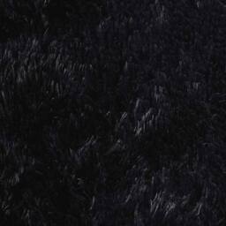 Berkfield Home Shaggy Rug High Pile NAVARRA Black 100x100 cm Polyester - Size: Medium - thumbnail 9