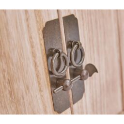 Cabinet Bits Portofino 1 Drawer 2 Door Bedside Table Drop Handle in Natural - thumbnail 5