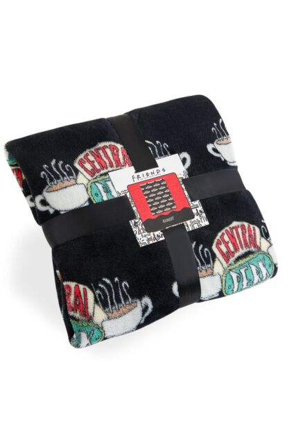 Friends TV Show Fleece Blanket in Black - image 1