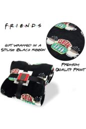 Friends TV Show Fleece Blanket in Black - thumbnail 4