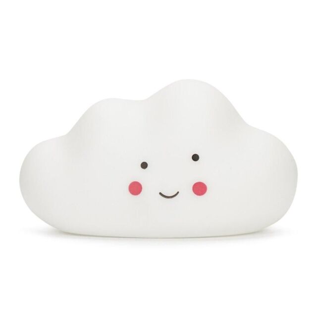 ValueLights Children's Baby Night Lights LED Colour Changing Nursery Bedside Kids Lamp Remote Control - Cloud in White - image 1