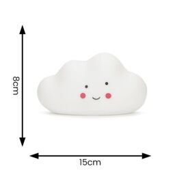 ValueLights Children's Baby Night Lights LED Colour Changing Nursery Bedside Kids Lamp Remote Control - Cloud in White - thumbnail 5