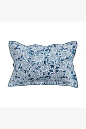 V & A 'Ornamental Bloom' Cotton Duvet Cover Set in Indigo - Size: Super King - thumbnail 3